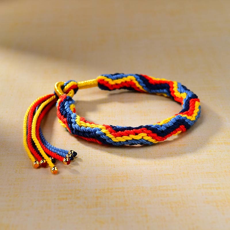 Wear FengShui Tibetan Hand-woven Colored Rope Luck Bracelet