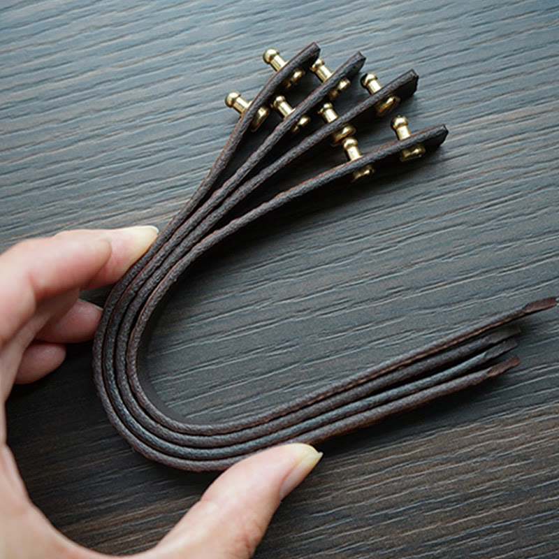 Wear FengShui Vintage Printed Leather Adjustable Buckle Balance Bracelet