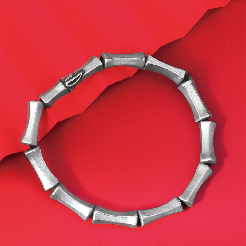 Wear FengShui Bamboo Pattern Alloy Strength Bracelet