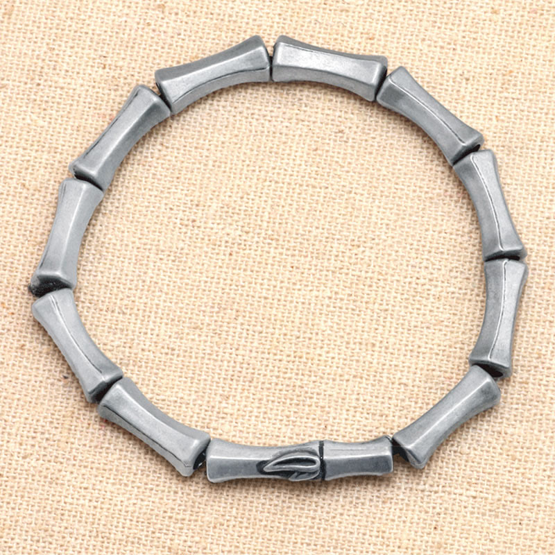 Wear FengShui Bamboo Pattern Alloy Strength Bracelet