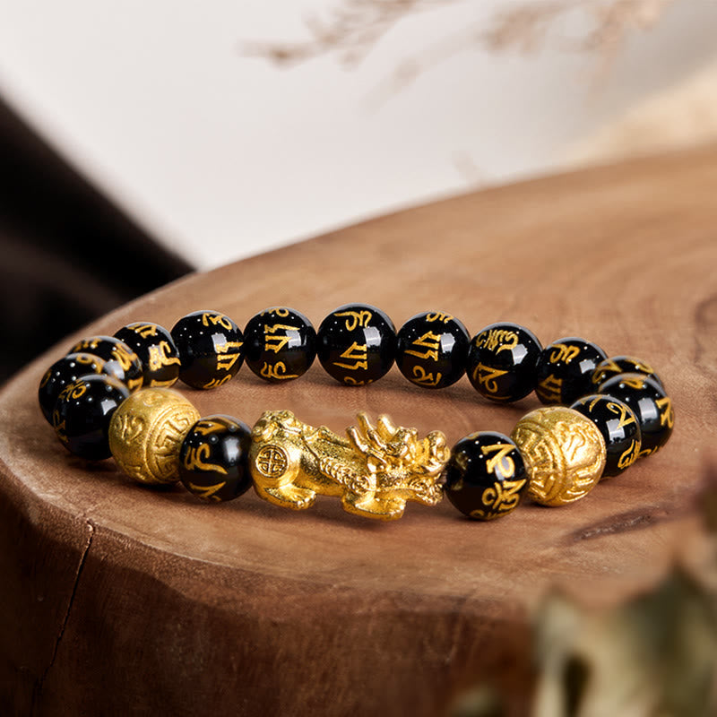 Wear FengShui FengShui PiXiu Obsidian Wealth Bracelet