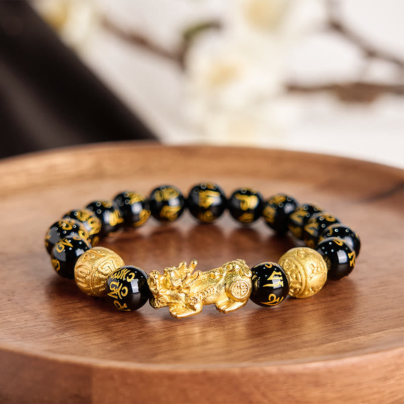 Wear FengShui FengShui PiXiu Obsidian Wealth Bracelet