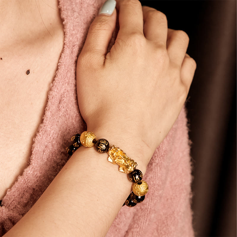 Wear FengShui FengShui PiXiu Obsidian Wealth Bracelet