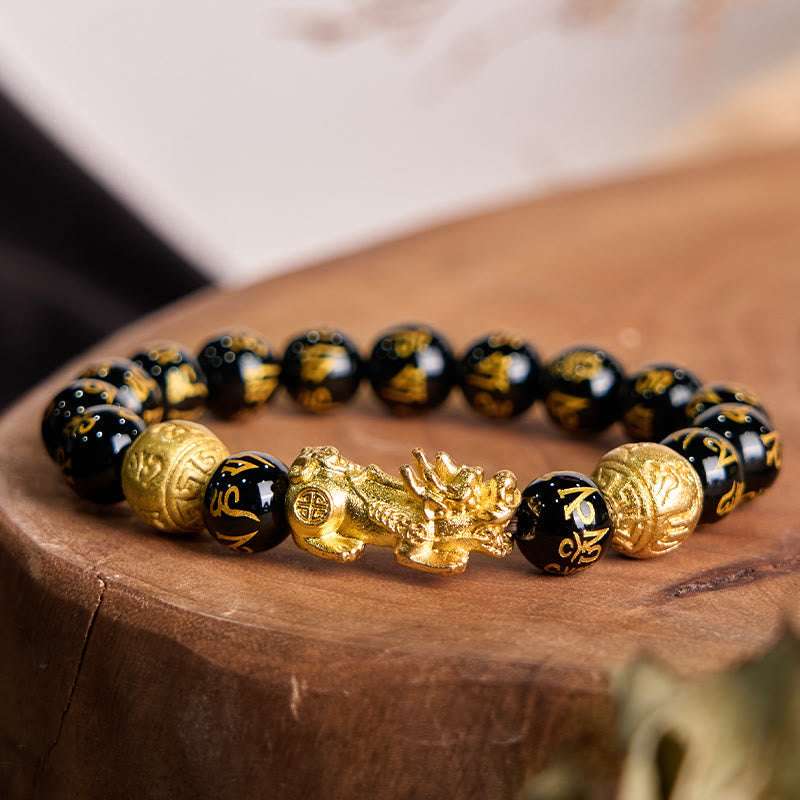 Wear FengShui FengShui PiXiu Obsidian Wealth Bracelet