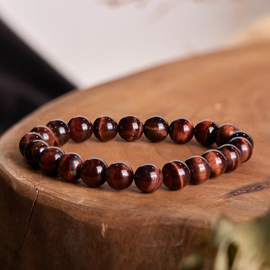 Wear FengShui Natural Tiger Eye Healing Bead Bracelet