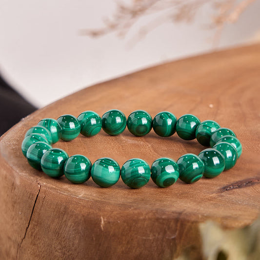 Wear FengShui Natural Malachite Protection Calmness Bracelet