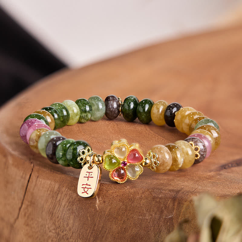 Wear FengShui Tourmaline Jade Safe And Well Love Bracelet