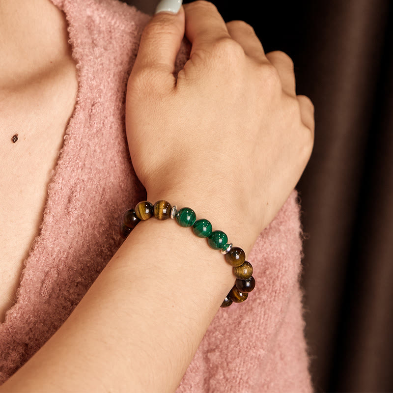 Wear FengShui Tiger Eye Green Tiger Eye Courage Bracelet