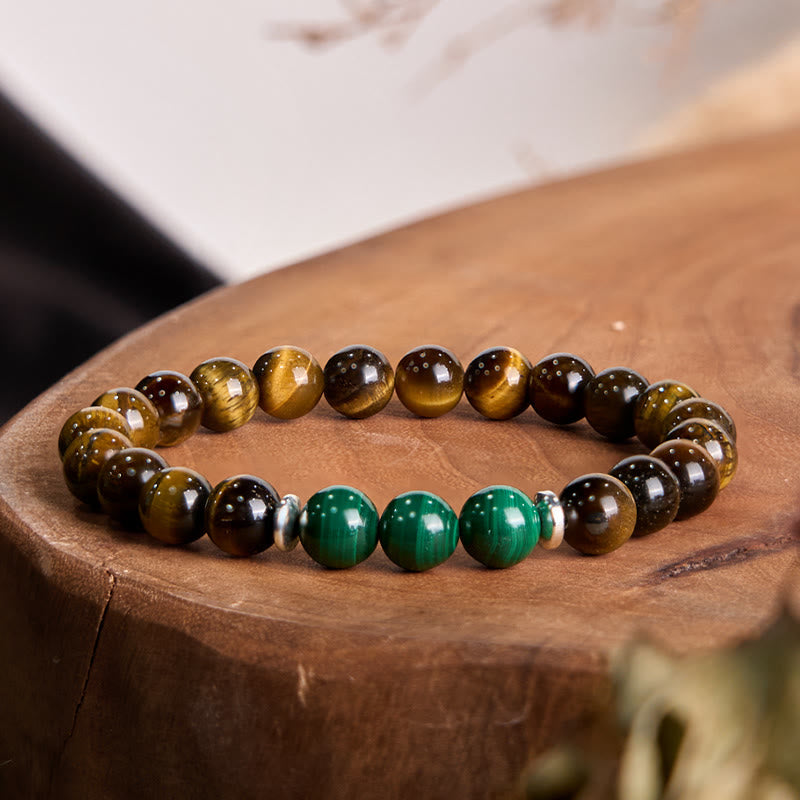 Wear FengShui Tiger Eye Green Tiger Eye Courage Bracelet