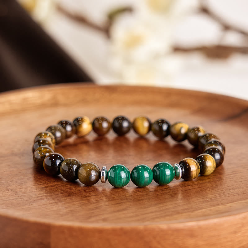 Wear FengShui Tiger Eye Green Tiger Eye Courage Bracelet