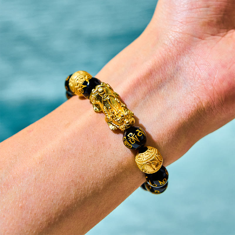 Wear FengShui FengShui PiXiu Obsidian Wealth Bracelet