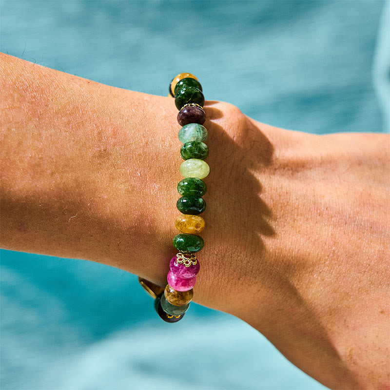 Wear FengShui Tourmaline Jade Safe And Well Love Bracelet