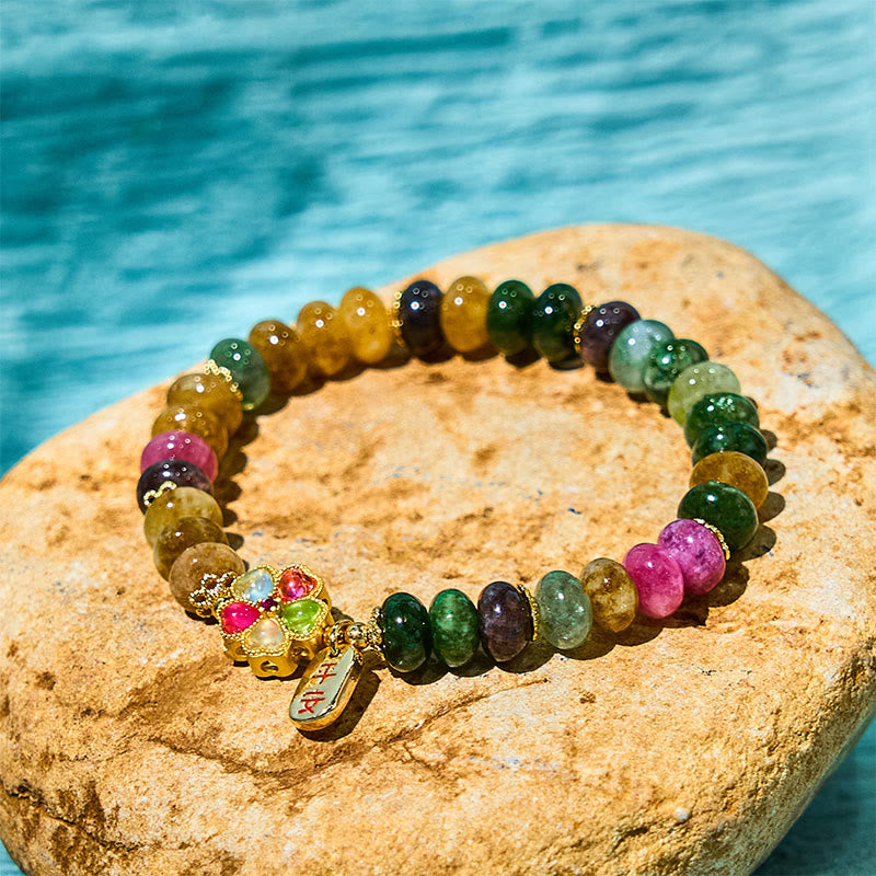 Wear FengShui Tourmaline Jade Safe And Well Love Bracelet