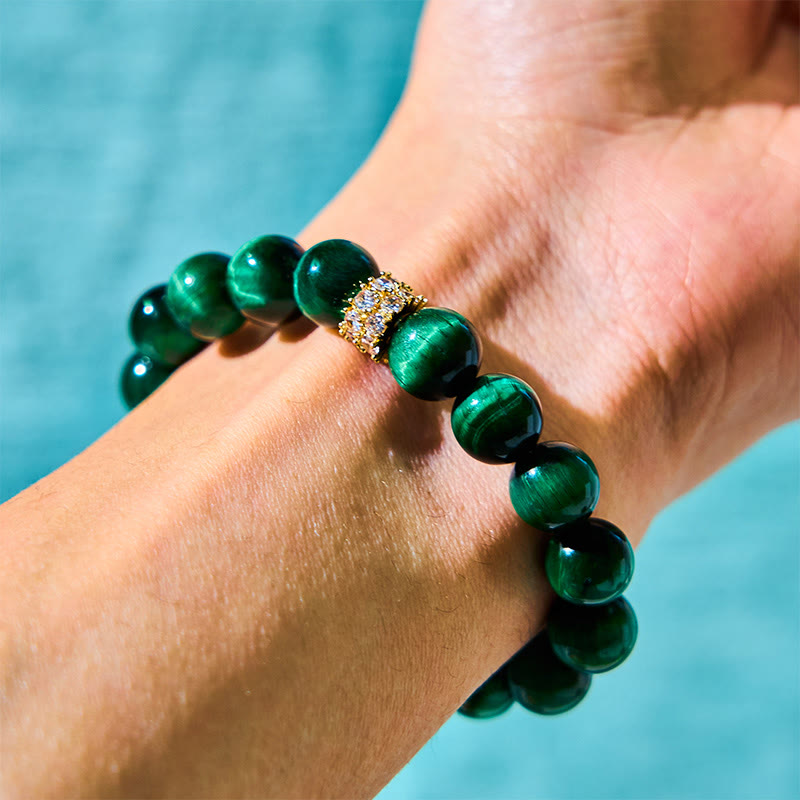 Wear FengShui Green Tiger Eye Positive Bracelet