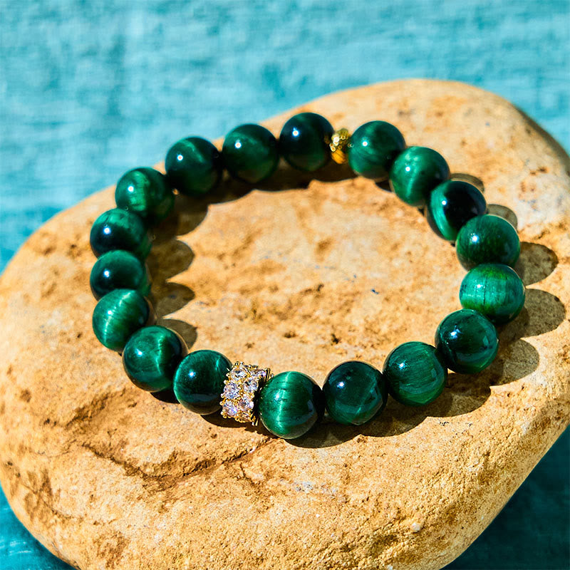 Wear FengShui Green Tiger Eye Positive Bracelet