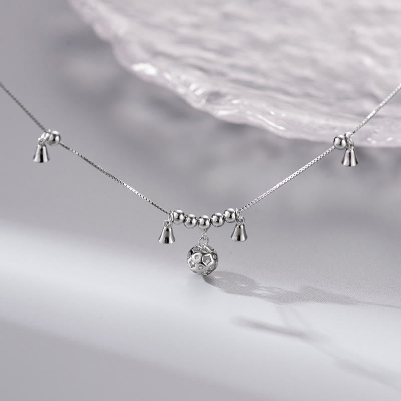 Wear FengShui 925 Sterling Silver Antiquity Bell Protection Anklet