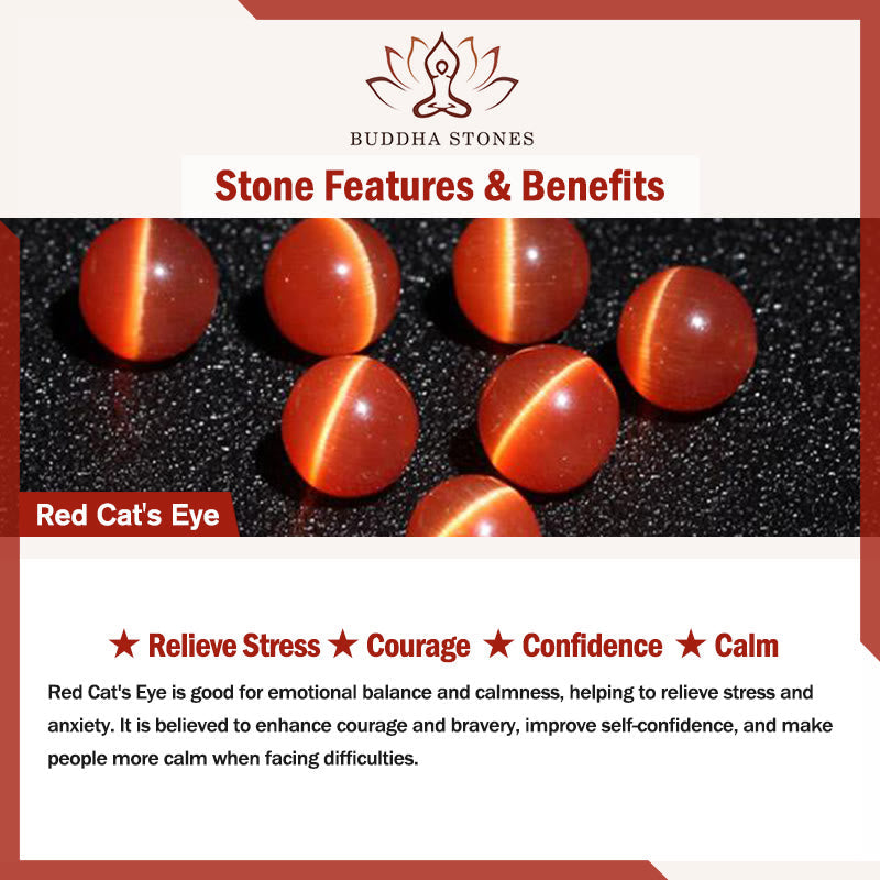 Wear FengShui Cat's Eye Round Ball Confidence Necklace Pendant