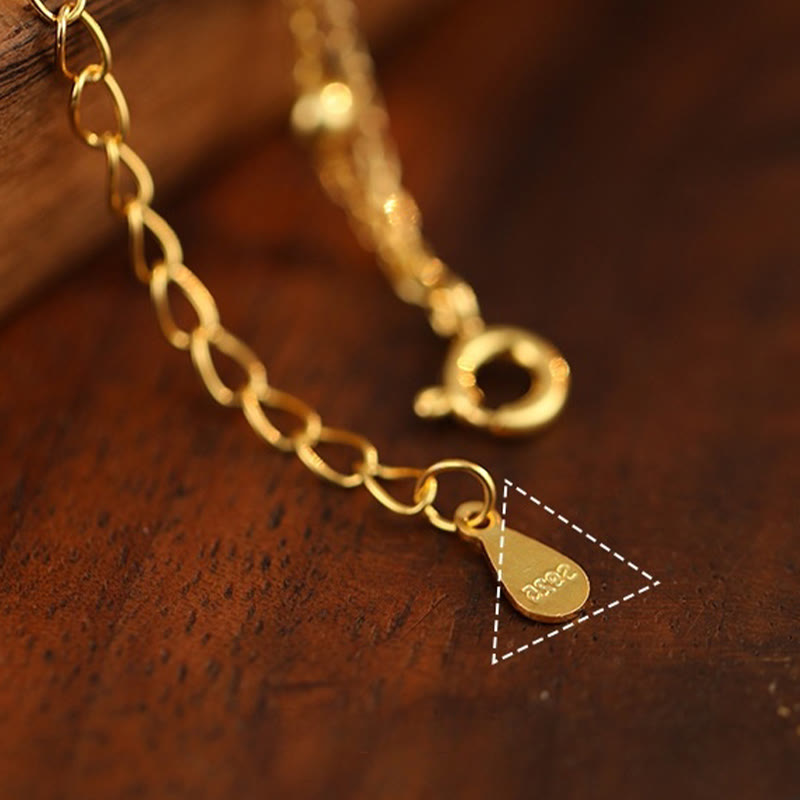 Wear FengShui 925 Sterling Silver Zircon Little Pepper Charm Protection Anklet