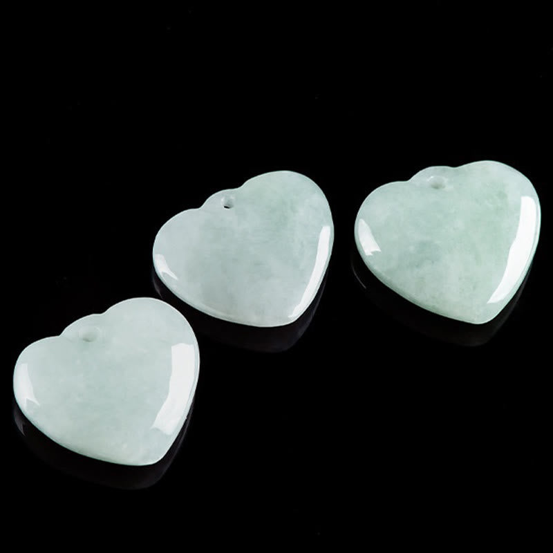 Wear FengShui Jade Heart Prosperity Necklace Pendant