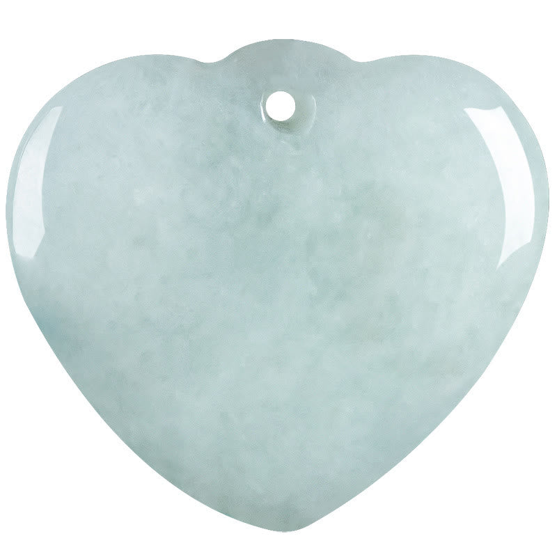 Wear FengShui Jade Heart Prosperity Necklace Pendant