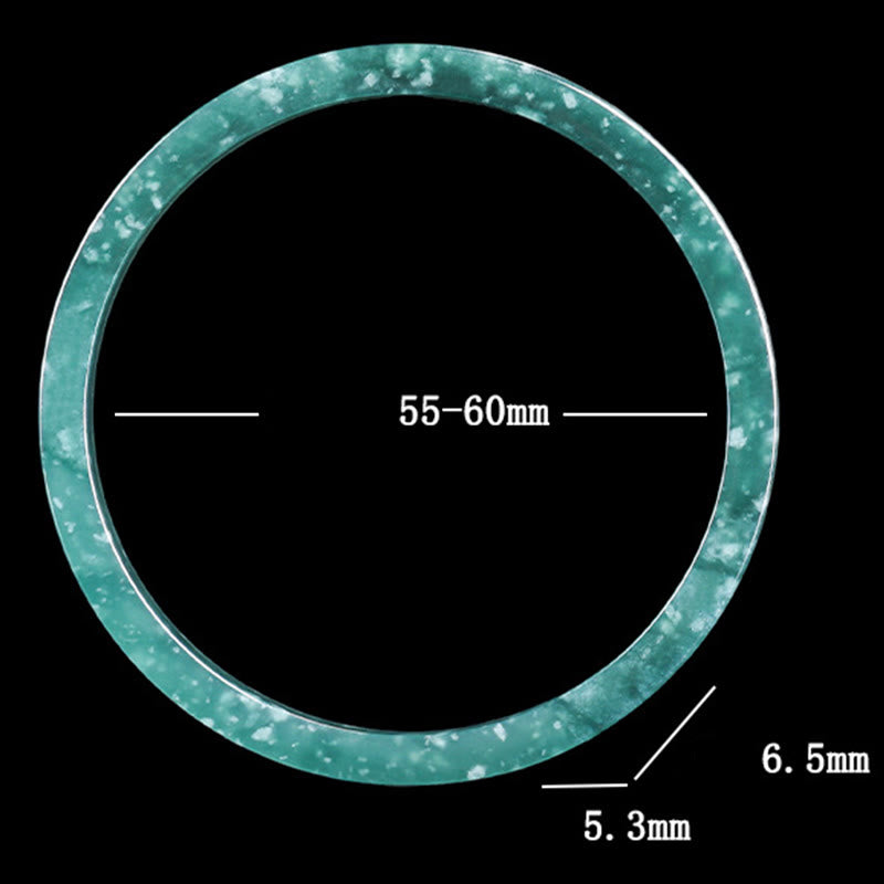 Wear FengShui Natural Jade Abundance Thin Bracelet Bangle