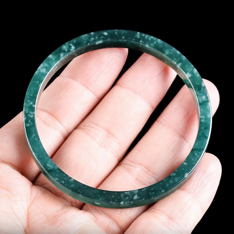 Wear FengShui Natural Jade Abundance Thin Bracelet Bangle