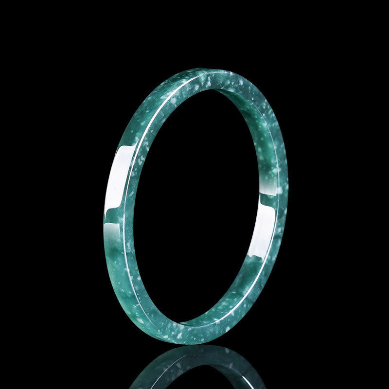 Wear FengShui Natural Jade Abundance Thin Bracelet Bangle