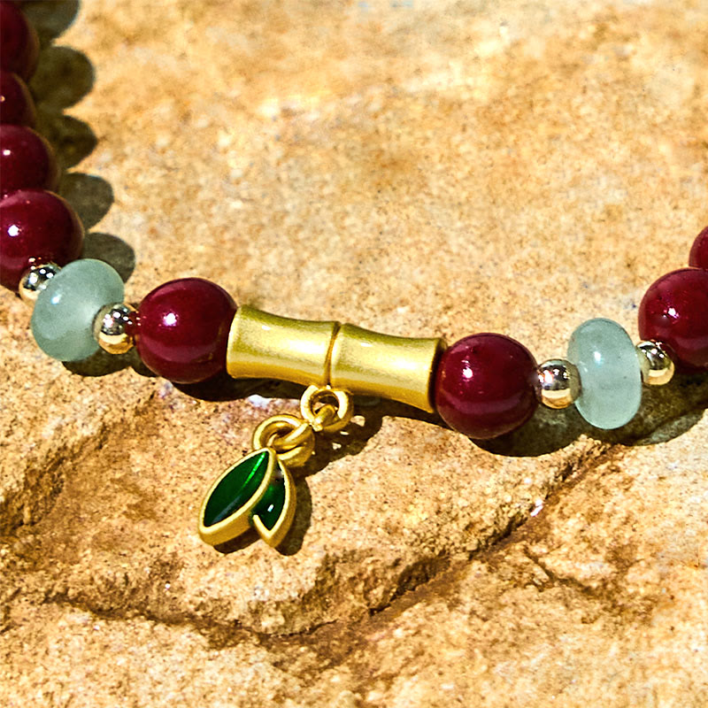 Wear FengShui Cinnabar Bamboo Concentration Bracelet