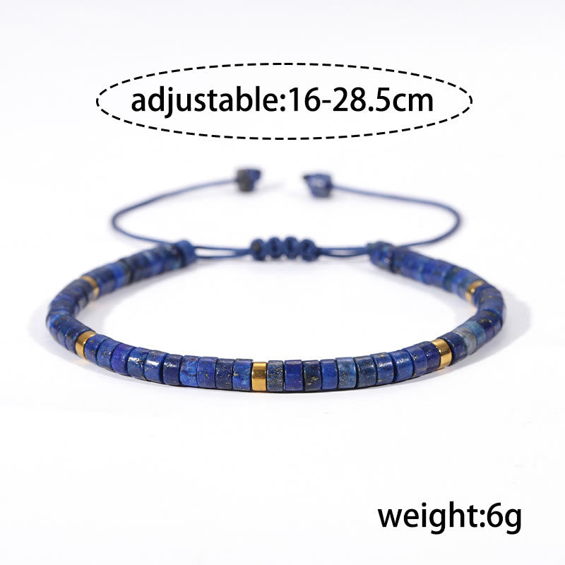 Wear FengShui Natural Lazurite Spacer Bead Positive Balance Bracelet