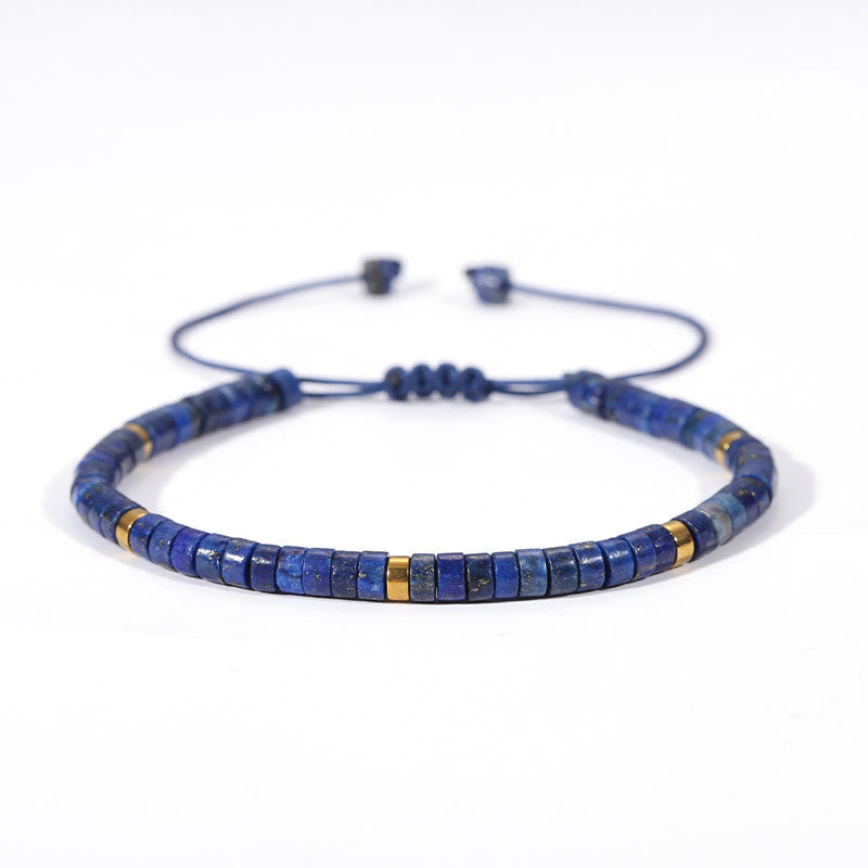 Wear FengShui Natural Lazurite Spacer Bead Positive Balance Bracelet