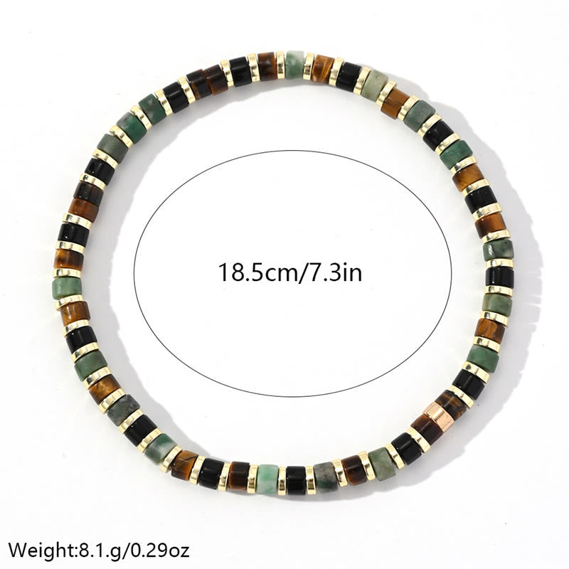 Wear FengShui Natural Hematite Tiger Eye Stones Support Bracelet