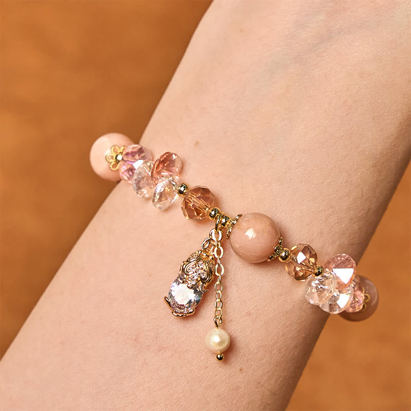 Wear FengShui Natural Sun Stone PiXiu Wealth Bracelet