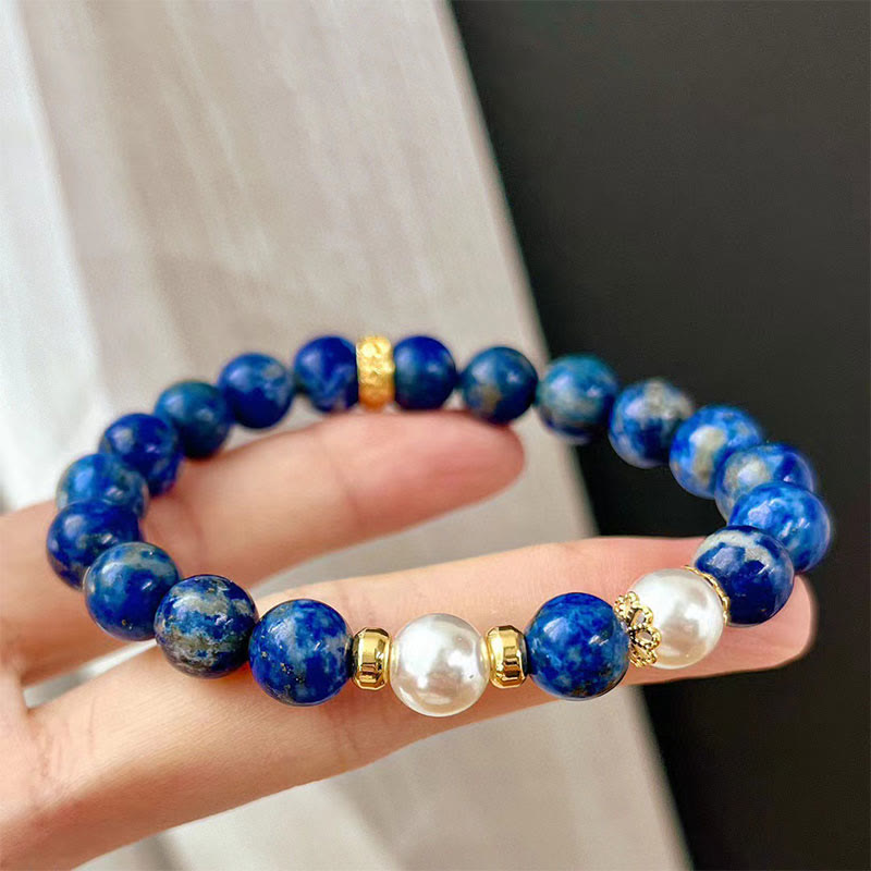 Wear FengShui Lazurite Beads Serenity Balance Bracelet
