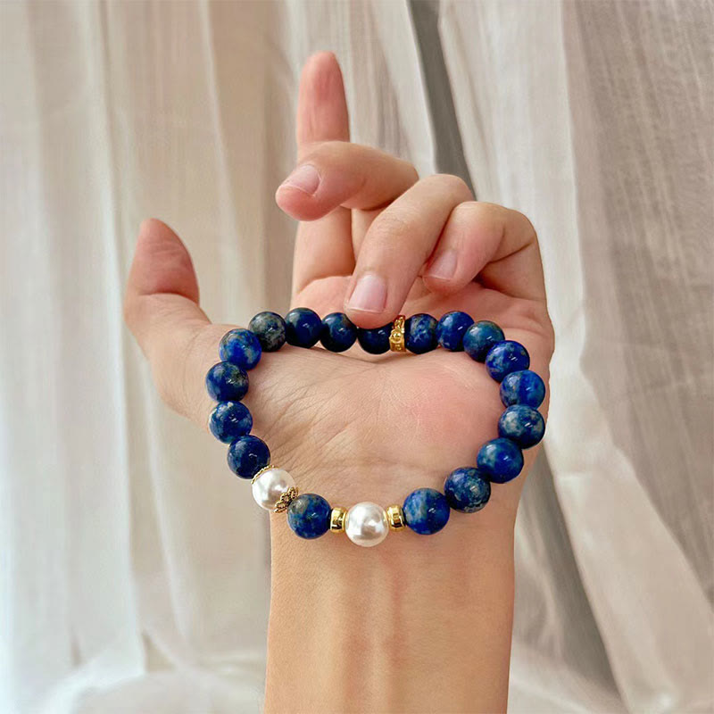 Wear FengShui Lazurite Beads Serenity Balance Bracelet