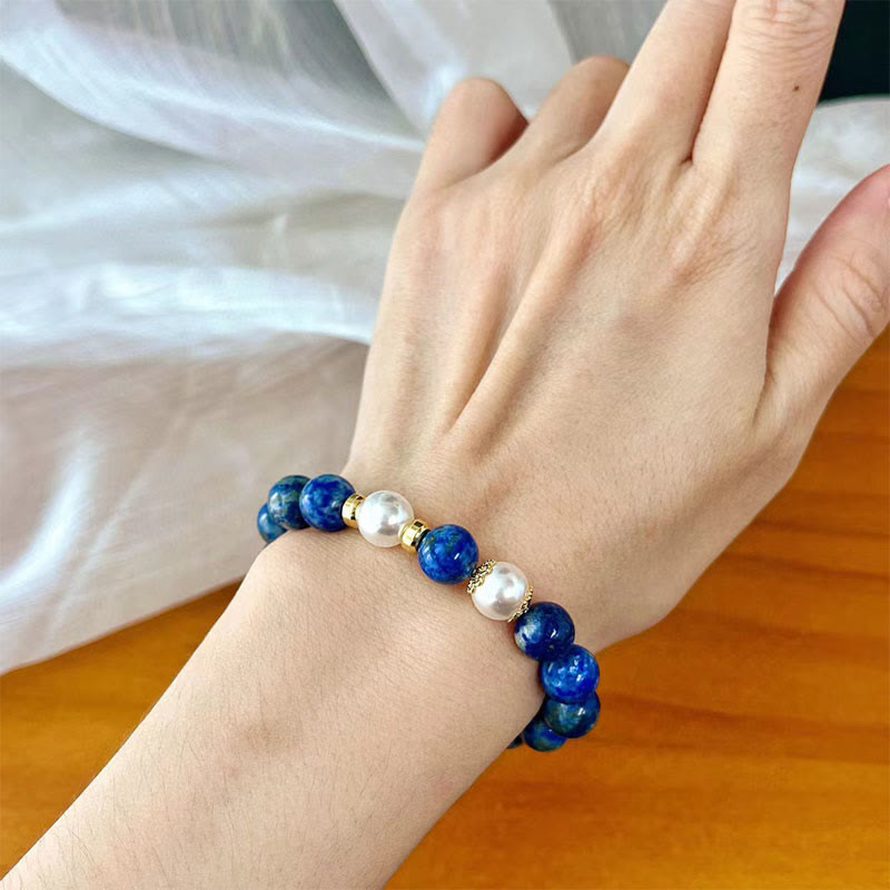 Wear FengShui Lazurite Beads Serenity Balance Bracelet