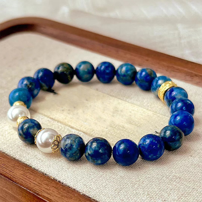 Wear FengShui Lazurite Beads Serenity Balance Bracelet