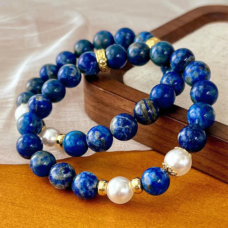 Wear FengShui Lazurite Beads Serenity Balance Bracelet