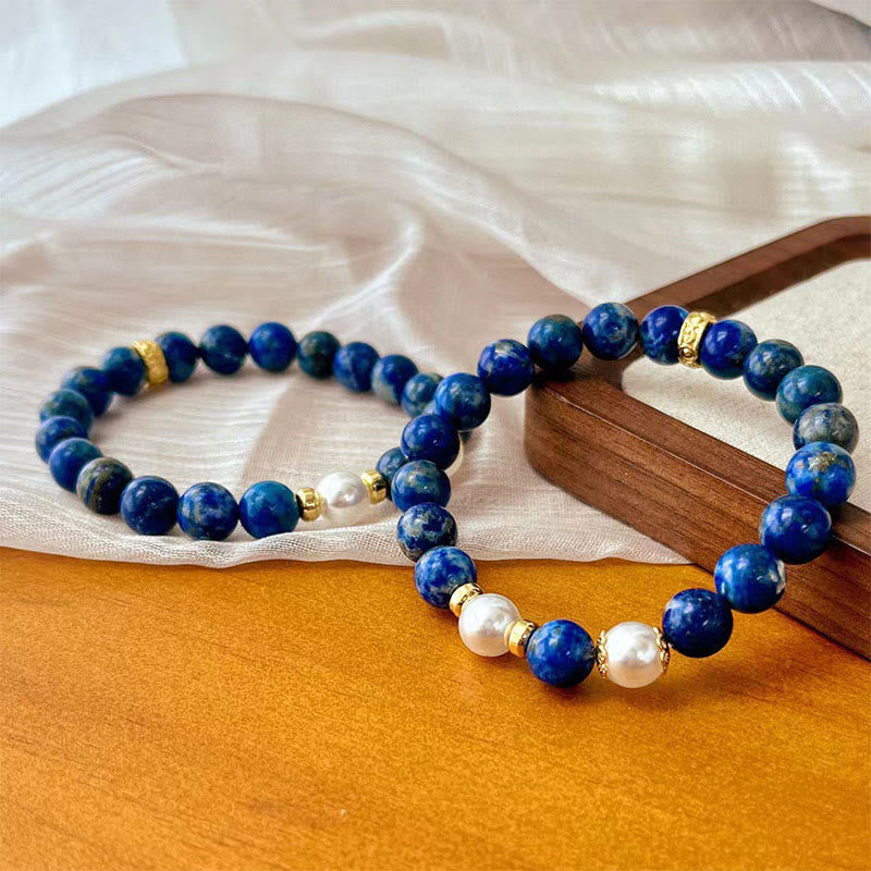 Wear FengShui Lazurite Beads Serenity Balance Bracelet