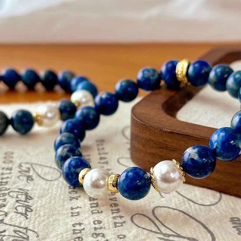 Wear FengShui Lazurite Beads Serenity Balance Bracelet
