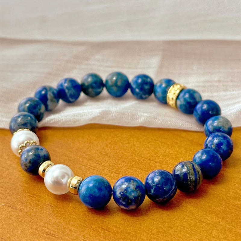 Wear FengShui Lazurite Beads Serenity Balance Bracelet