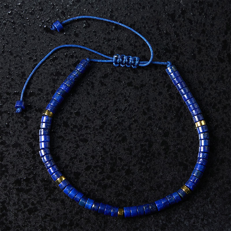 Wear FengShui Natural Lazurite Spacer Bead Positive Balance Bracelet