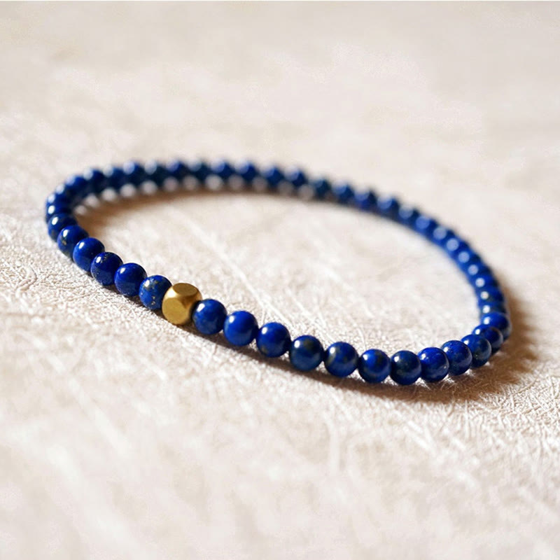 Wear FengShui 4mm Ultra-thin Lazurite Beads Self Care Bracelet