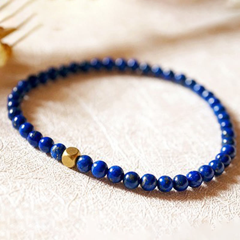 Wear FengShui 4mm Ultra-thin Lazurite Beads Self Care Bracelet
