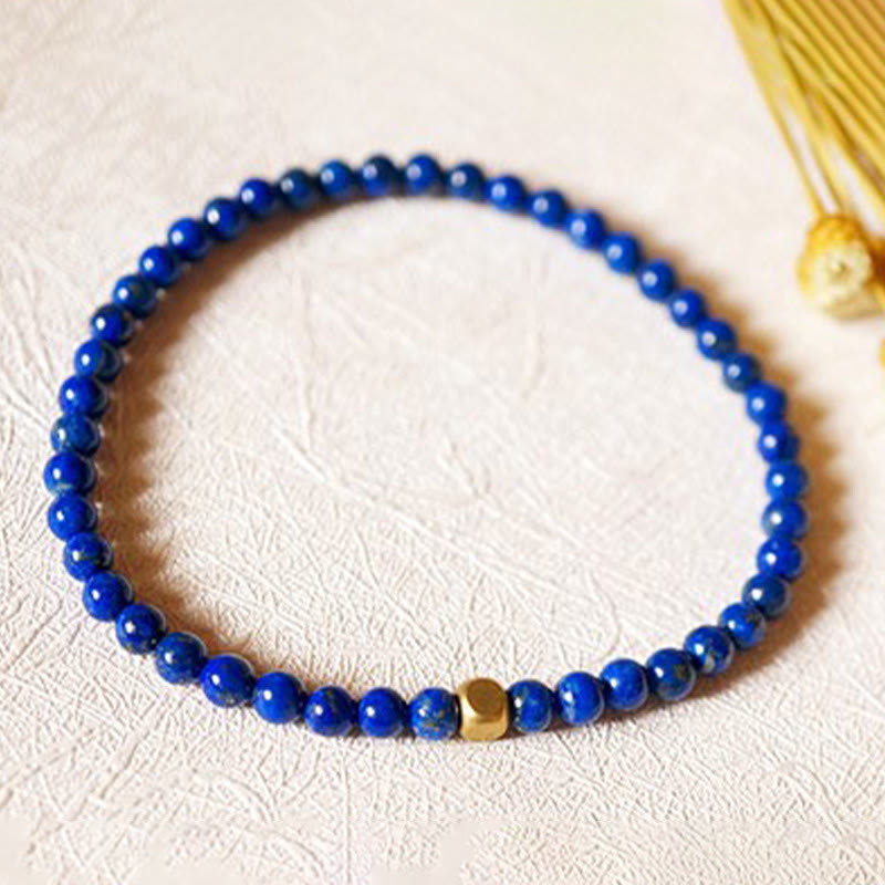 Wear FengShui 4mm Ultra-thin Lazurite Beads Self Care Bracelet