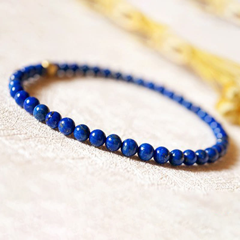 Wear FengShui 4mm Ultra-thin Lazurite Beads Self Care Bracelet