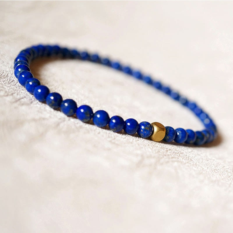 Wear FengShui 4mm Ultra-thin Lazurite Beads Self Care Bracelet