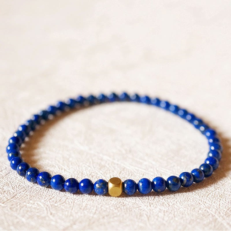 Wear FengShui 4mm Ultra-thin Lazurite Beads Self Care Bracelet