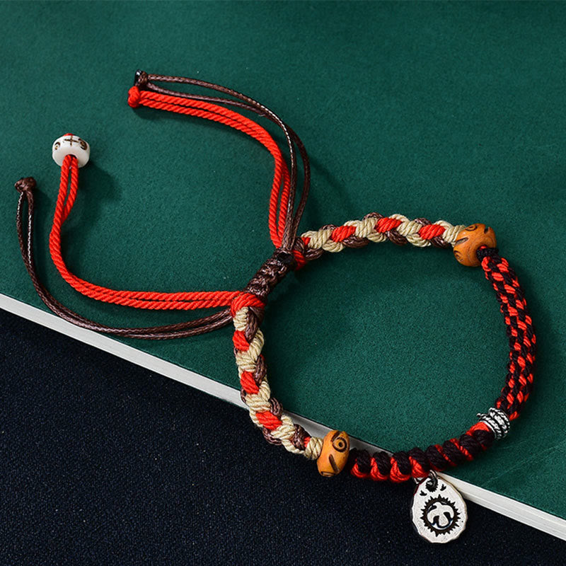 Wear FengShui Tibetan Hand-woven Garuda String Luck Bracelet