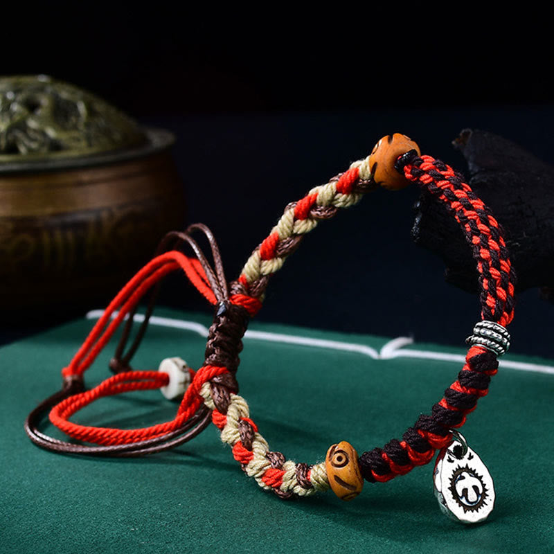 Wear FengShui Tibetan Hand-woven Garuda String Luck Bracelet