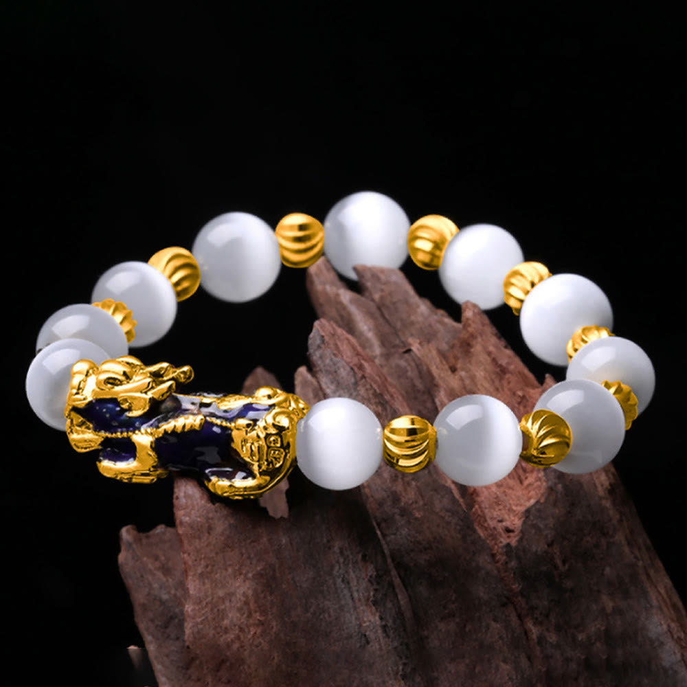 Wear FengShui Cat Eye Color Change PiXiu Support Bracelet